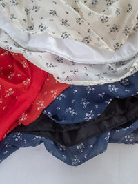 Chiffon Ribbon Dress 荷葉袖雪紡花束絲帶腰帶連身裙/ DS1133 (pre-order ivory/navy)