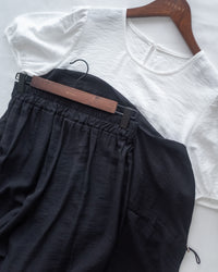 Alice Set Pants 拼色假兩件舒適精緻套裝/ SE8113