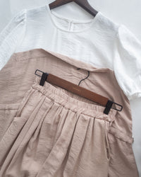 Alice Set Pants 拼色假兩件舒適精緻套裝/ SE8113