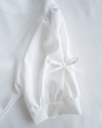 Ribbon Blouse 船領免綁裝飾蝴蝶每日上衣/ BU9140