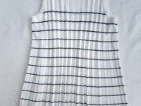 Pleated Striped Dress 條紋百褶細緻針織背心長裙/ DS1130