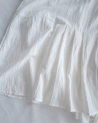Louisa Dress 翻褶袖子修腰裙擺車褶連身裙/ DS1132