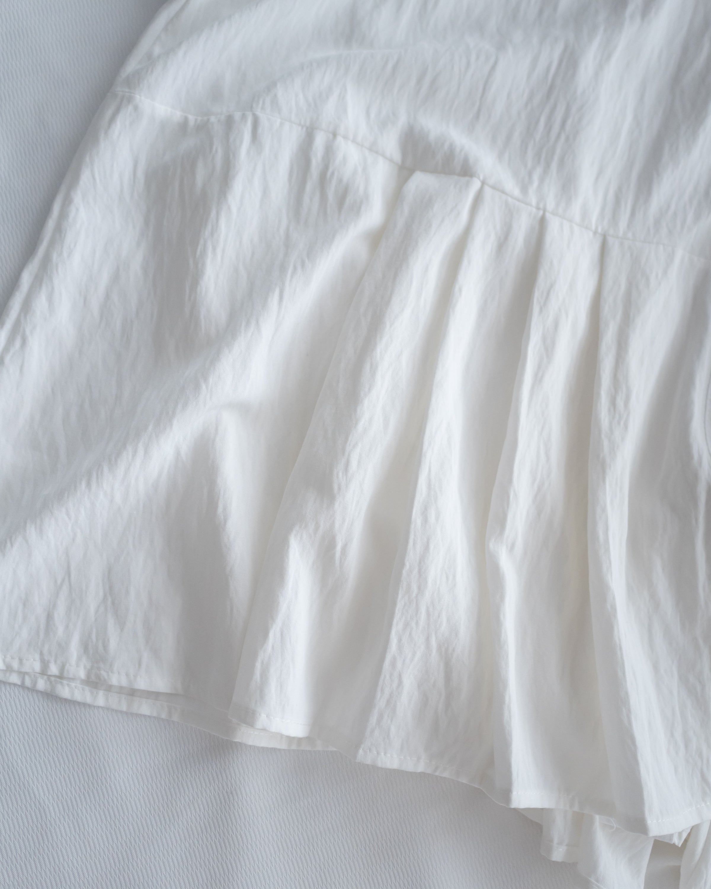 Louisa Dress 翻褶袖子修腰裙擺車褶連身裙/ DS1132