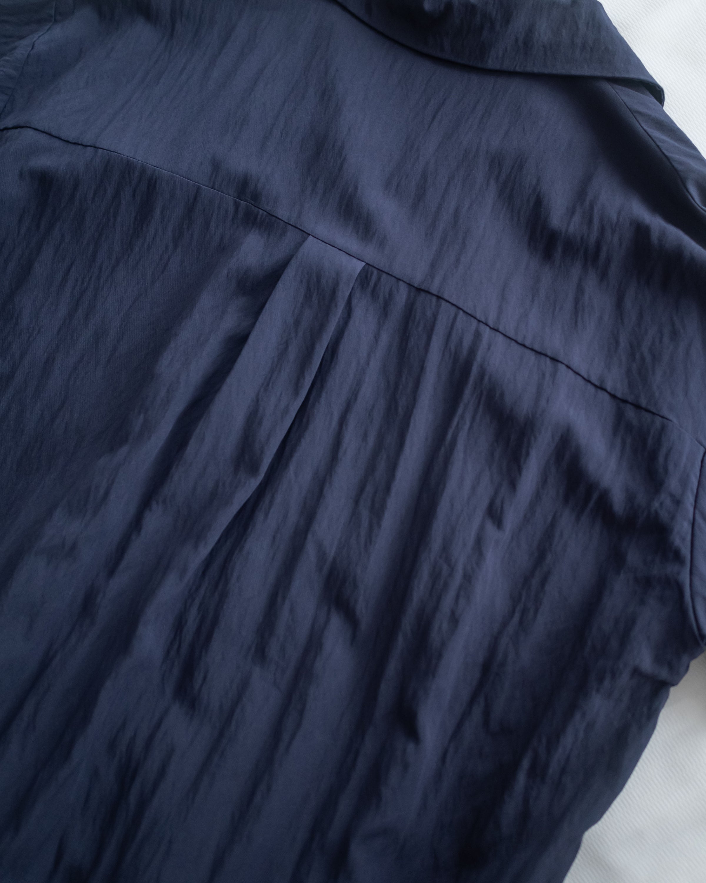Louisa Dress 翻褶袖子修腰裙擺車褶連身裙/ DS1132