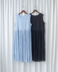 Chiffon Vest Dress 雪紡無袖修腰飄逸連身裙/ DS1134