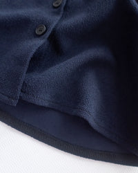 Stripe Collar Top  仿恤衫外穿針織彈性修身上衣/ TP9233