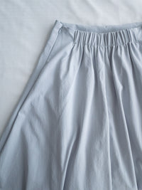 MistBlue Skirt 淺霧藍前褶顯瘦日常傘裙/ SK8944