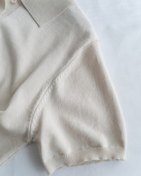 Cotton Dress 夏日輕薄針織翻領腰帶修腰連身裙/ DS1142