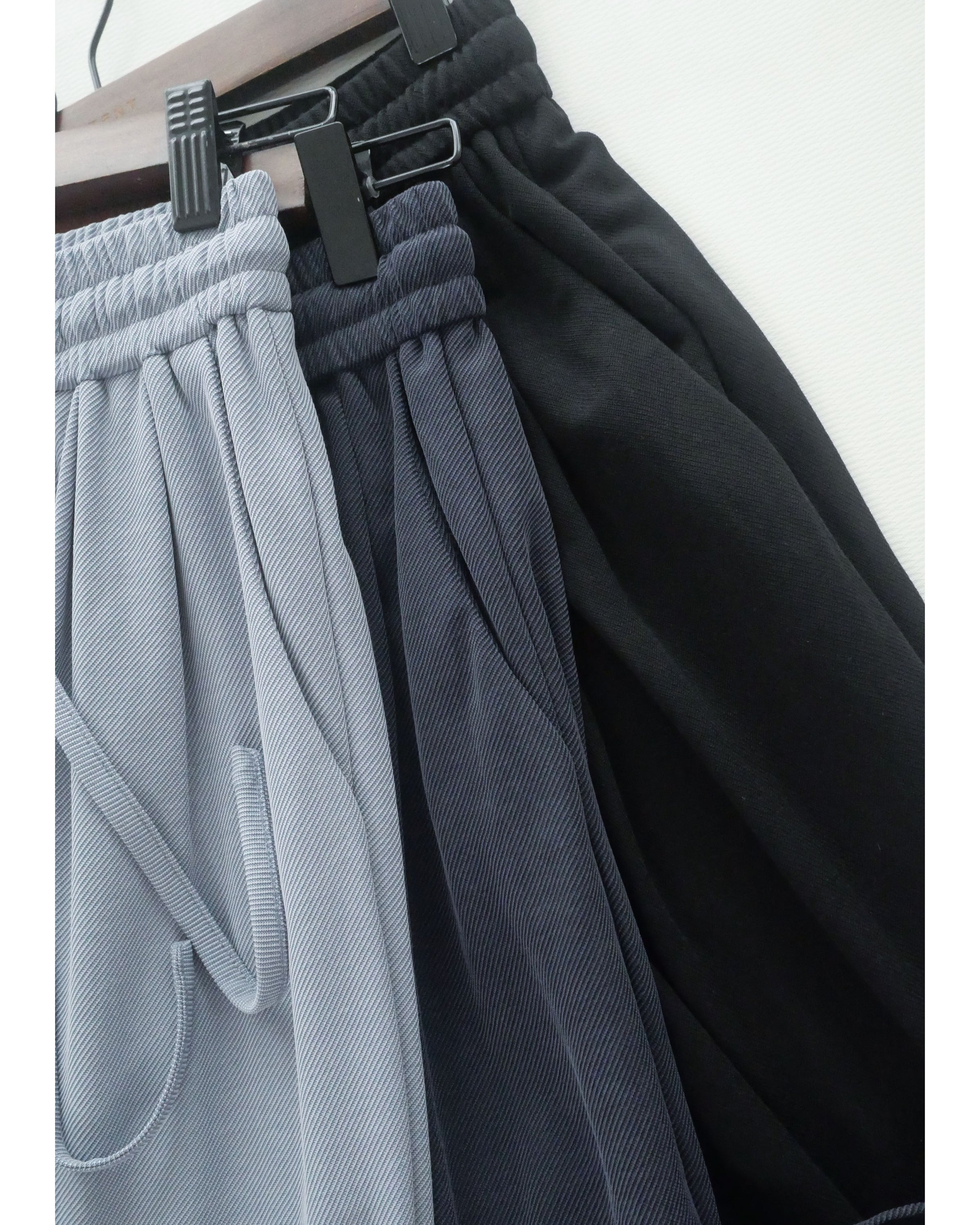 Jersey Wide Leg Pants 彈性腰圍抗皺棉感闊褲/ PT8460