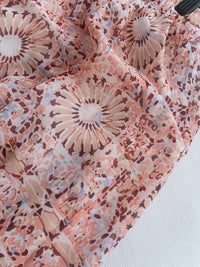 Patterned Crop Set 藝術印花短版花邊腰間套裝/ SE8115 （pre-order)