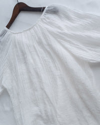 Effortless Blouse 微褶皺紗感面料空氣感上衣/ BU9147