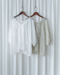 Effortless Blouse 微褶皺紗感面料空氣感上衣/ BU9147