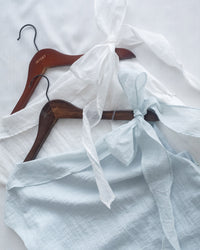 Ribbon Scarf Dress 垂墜絲帶船領輕盈浪漫連身裙/ DS1150