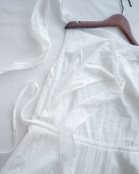 Ribbon Scarf Dress 垂墜絲帶船領輕盈浪漫連身裙/ DS1150