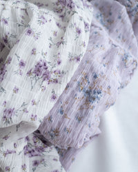 Acasia Dress 淡雅花束防皺暗格紋修腰連身裙/ DS1147