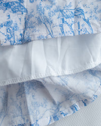Porcelain Shirt Dress 無領陶瓷花印花恤衫連衣裙/ DS1151