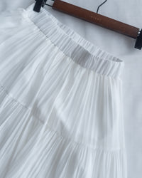 Chiffon Pleated Skirt 輕盈雪紡飄逸層次百褶長裙/SK8946