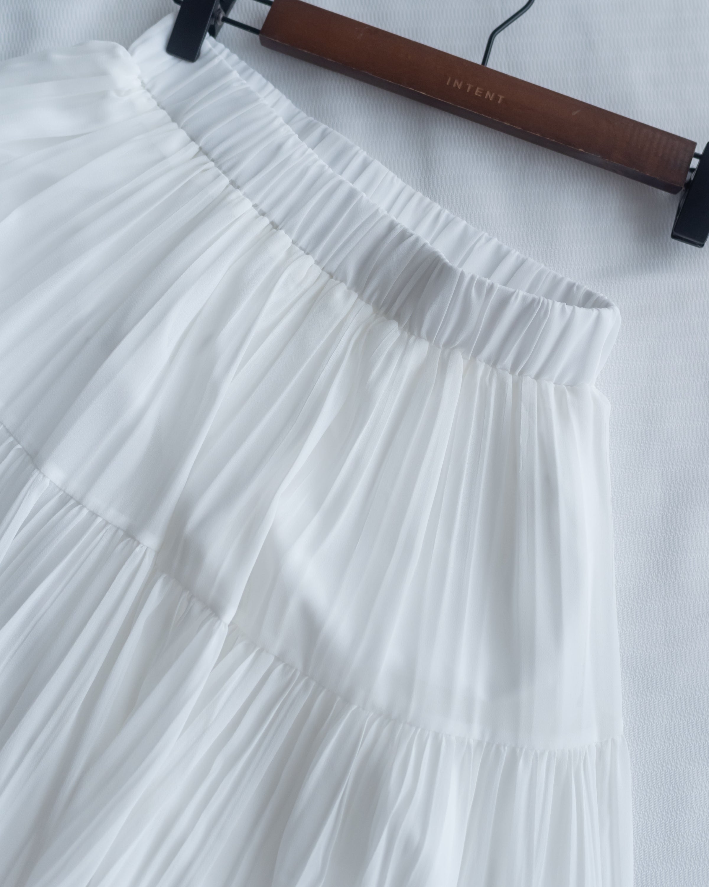 Chiffon Pleated Skirt 輕盈雪紡飄逸層次百褶長裙/SK8946