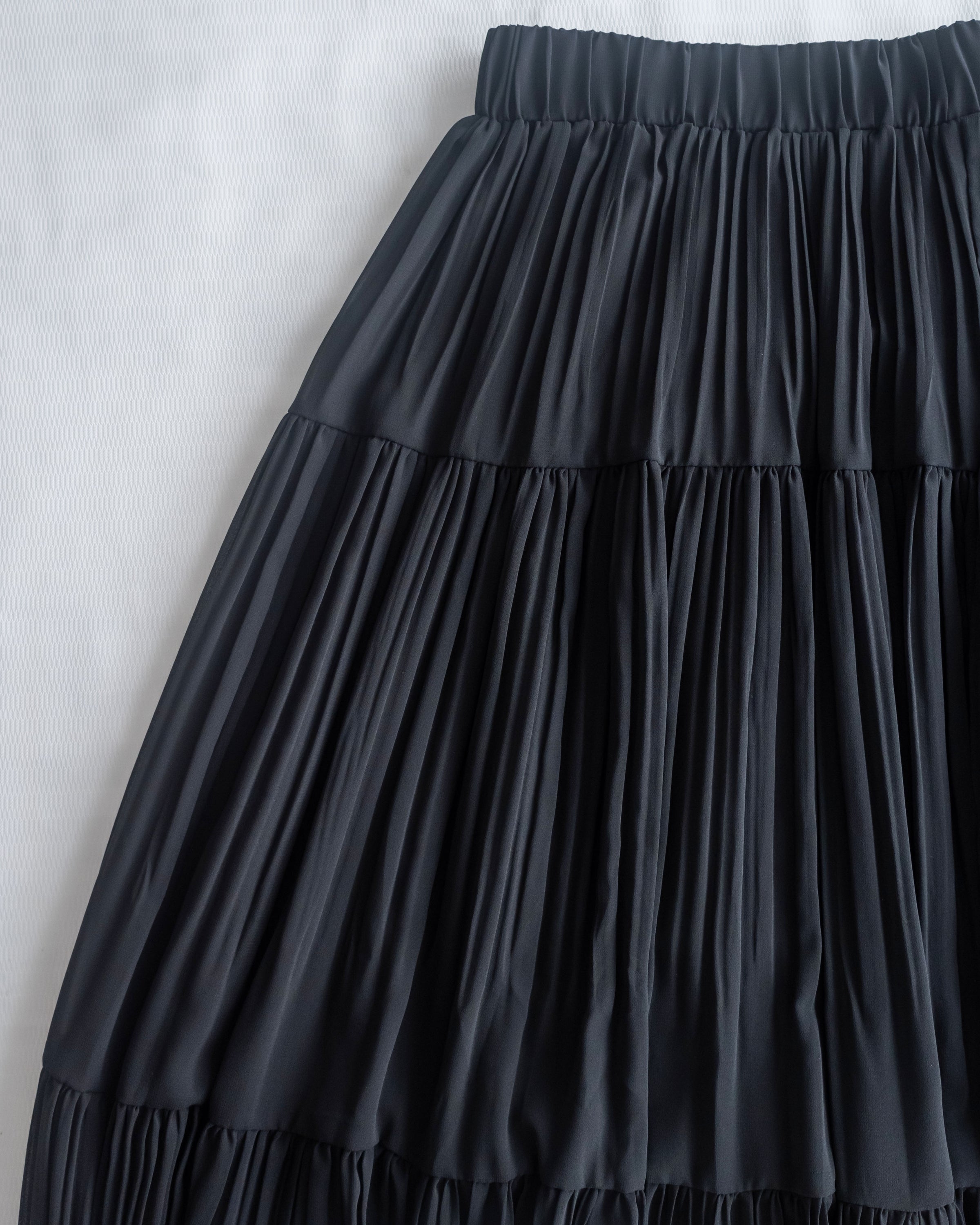 Chiffon Pleated Skirt 輕盈雪紡飄逸層次百褶長裙/SK8946