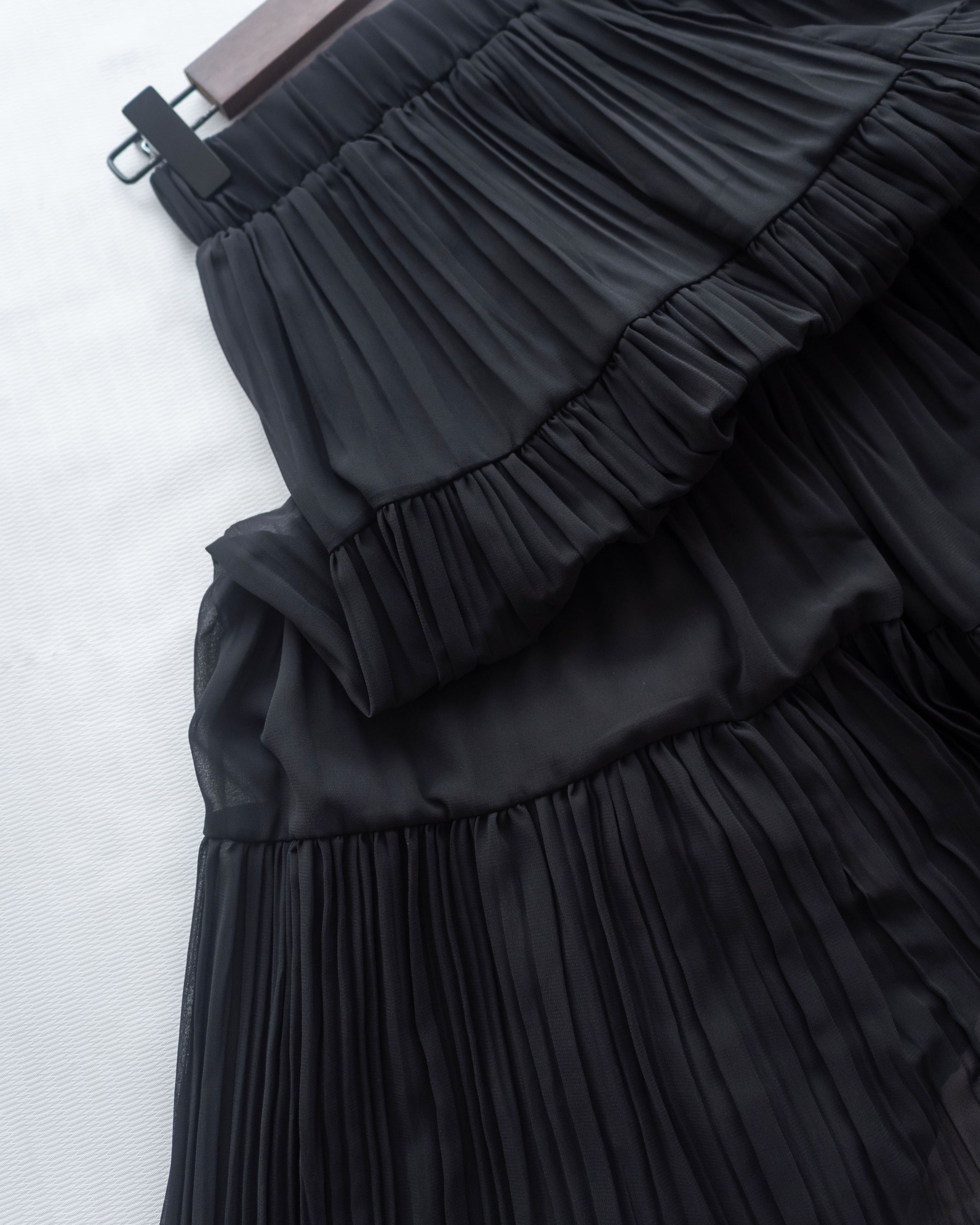 Chiffon Pleated Skirt 輕盈雪紡飄逸層次百褶長裙/SK8946
