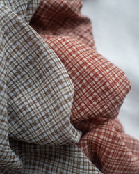 Rhombus Dress 輕復古菱格紋修腰連身裙/ DS1160