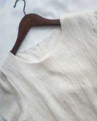 Side Slit Dress 車褶腰身綁帶開衩直身連身裙/ DS1161