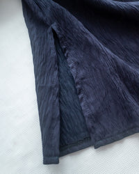 Side Slit Dress 車褶腰身綁帶開衩直身連身裙/ DS1161