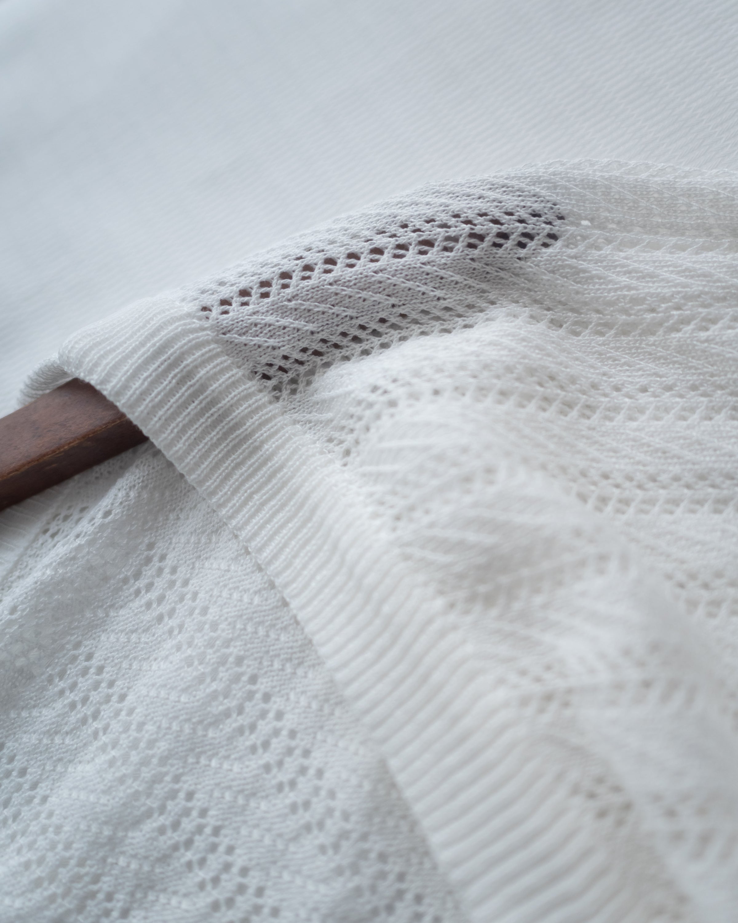 Knit Vest Set 鏤空針織外套風琴車褶長裙套裝/SE8118
