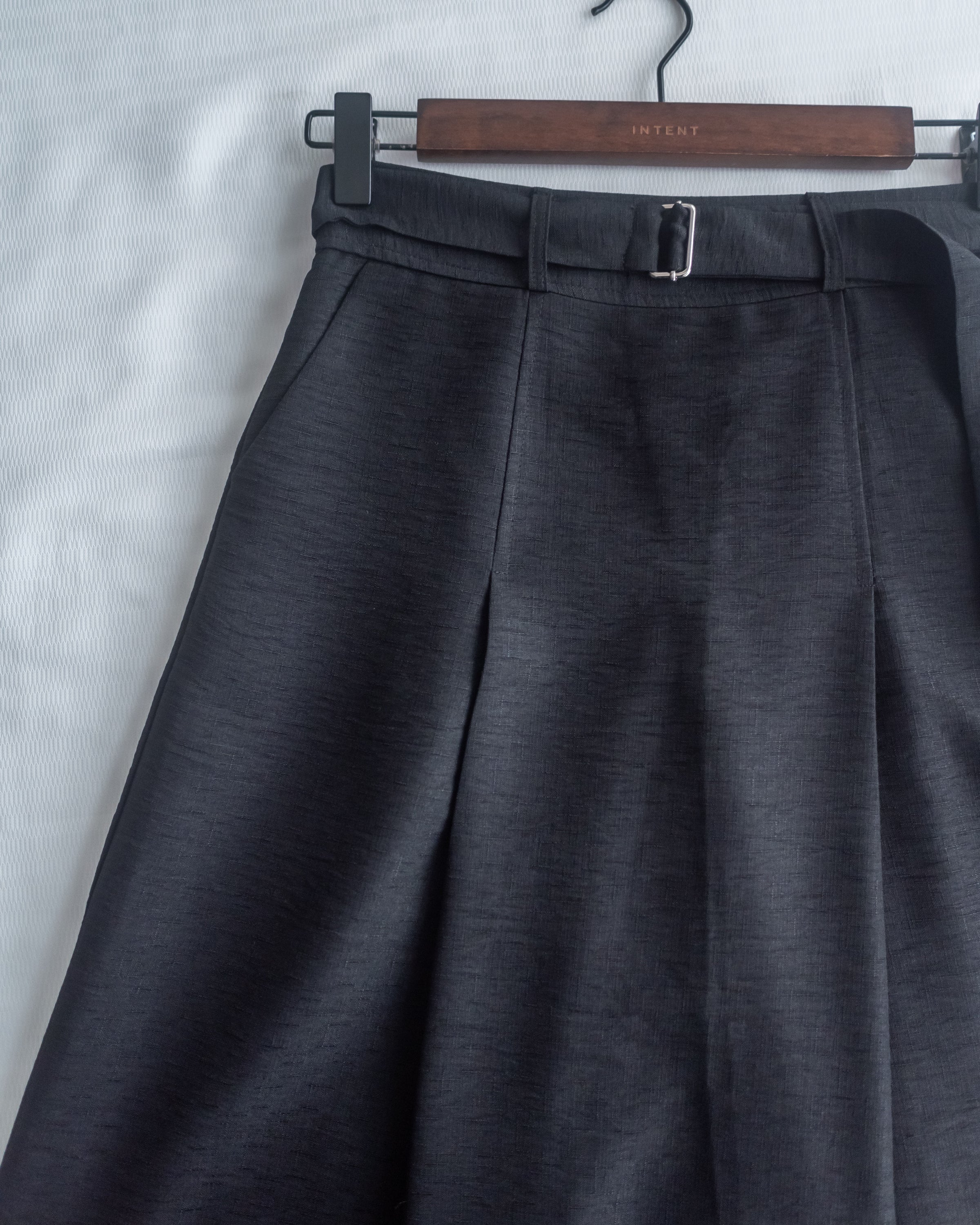 Belted Pocket Skirt 金屬扣裝飾腰帶傘形半裙/SK8947