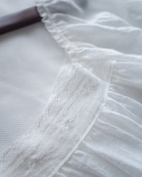 Lace Square Blouse 法式蕾絲方領裙擺上衣/BU9148