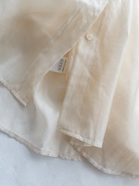 Airy Shirt 夏日微透光澤果凍感襯衫/BU9151