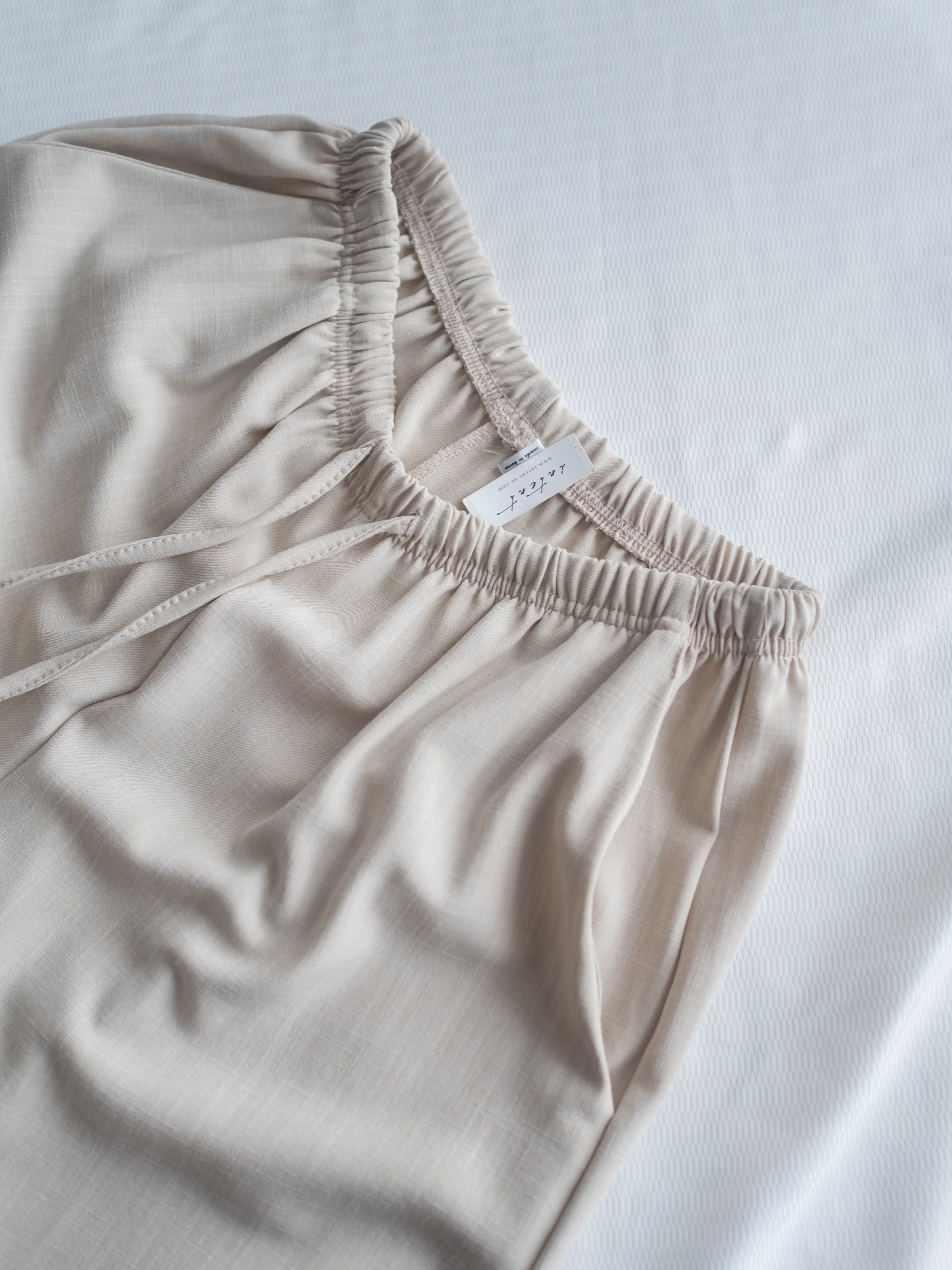 Fine Linen Pants 透氣防皺高質亞麻寬褲/PT8484