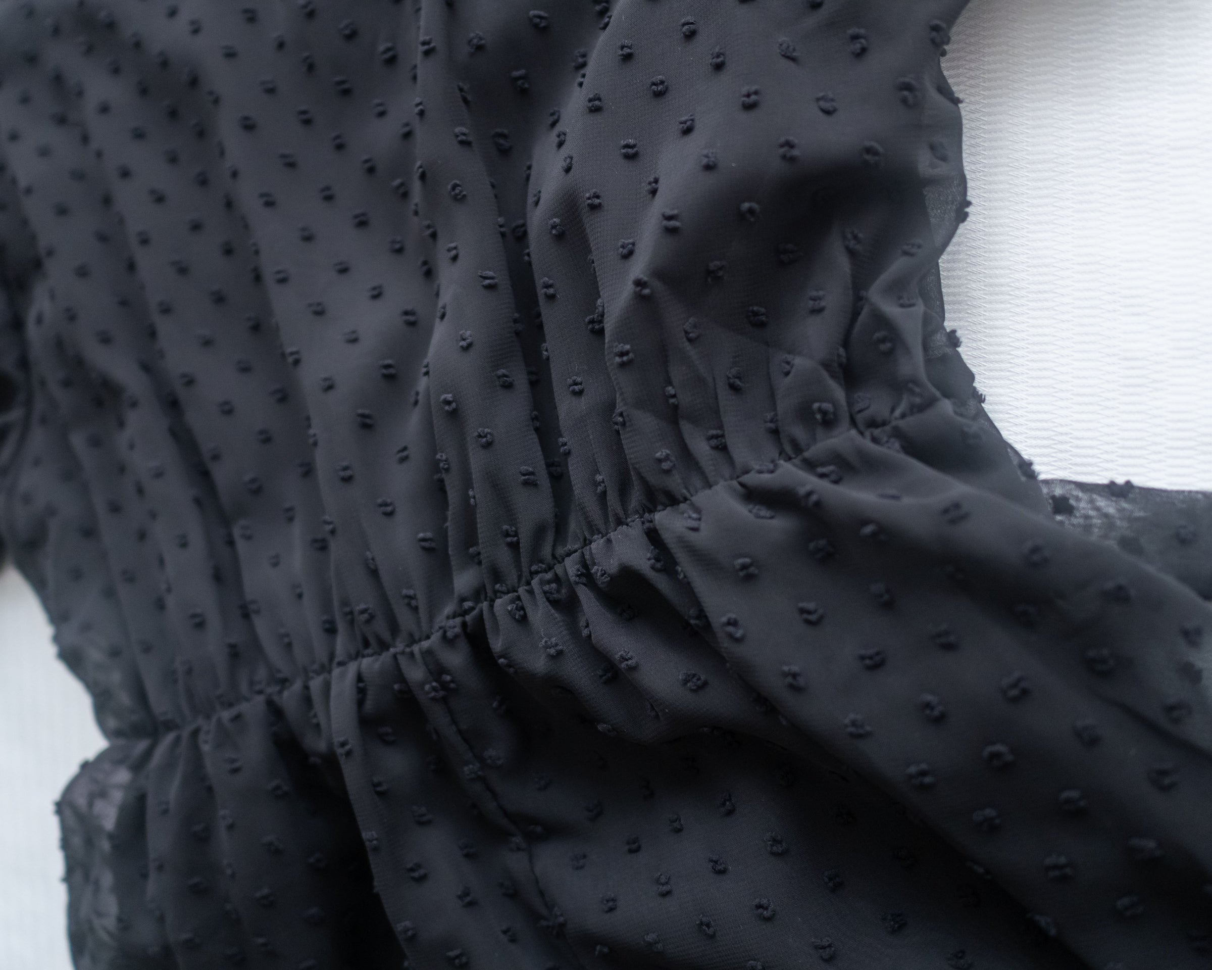 French Dot Wrap Dress 法式點點雪紡繫帶 V 領連身裙/DS1165