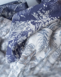 Porcelain Shirt Dress 無領陶瓷植物花印花恤衫連衣裙/DS1166 (Pre-order white)