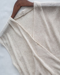 Wrap V-Neck Knit  疊領口 V 領針織小袖上衣/TP9238