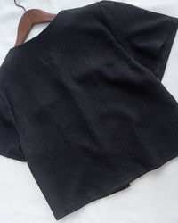 Tweed Cardigan 法式小香風金扣短袖上衣/ BU9152