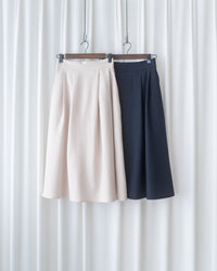 French Pocket Skirt 前褶微挺高腰口袋傘裙/ SK8951