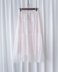 Tulle Skirt 法式細彈性腰線輕紗傘裙/ SK8952