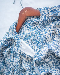 Shadow Chiffon Dress 疊領口影子印花雪紡連身裙/ DS1180