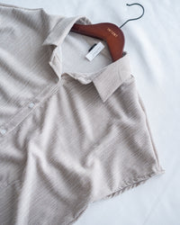 Hailey Skirt Set 防皺彈性恤衫彈性直裙套裝/ SE8122