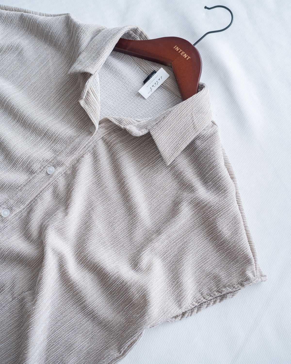 Hailey Skirt Set 防皺彈性恤衫彈性直裙套裝/ SE8122