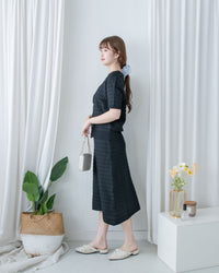 Geometric Knit Set 精緻百搭幾何織紋針織套裝/ SE8111