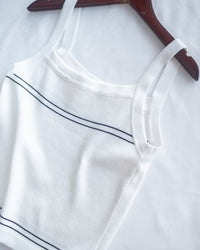 Border Cardigan Set 圍邊金扣兩件式針織套裝/SE8121