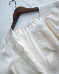 Round Neck Dress 質感中排鈕氣質傘袖長裙 / DS1185 (Pre-order)