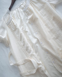 Round Neck Dress 質感中排鈕氣質傘袖長裙 / DS1185 (Pre-order)