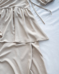 Ribbon Layers Dress  綁帶圓漫飄逸層次連身裙/ DS1188