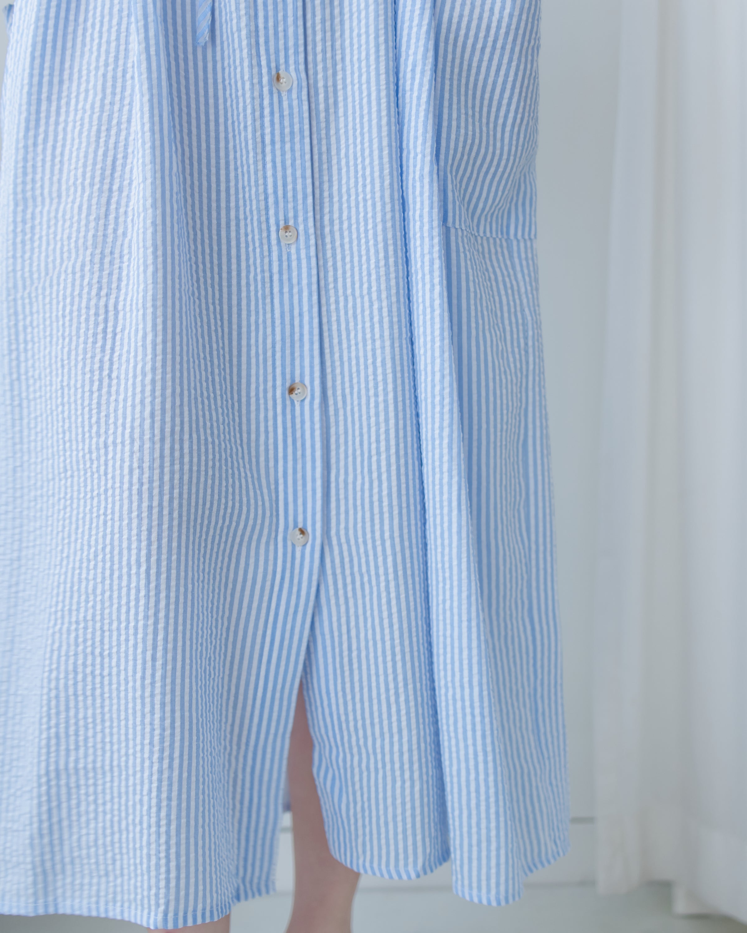 [Limited Restock] Stripe Dress 隨性條紋恤衫修腰連身裙/ DS1108