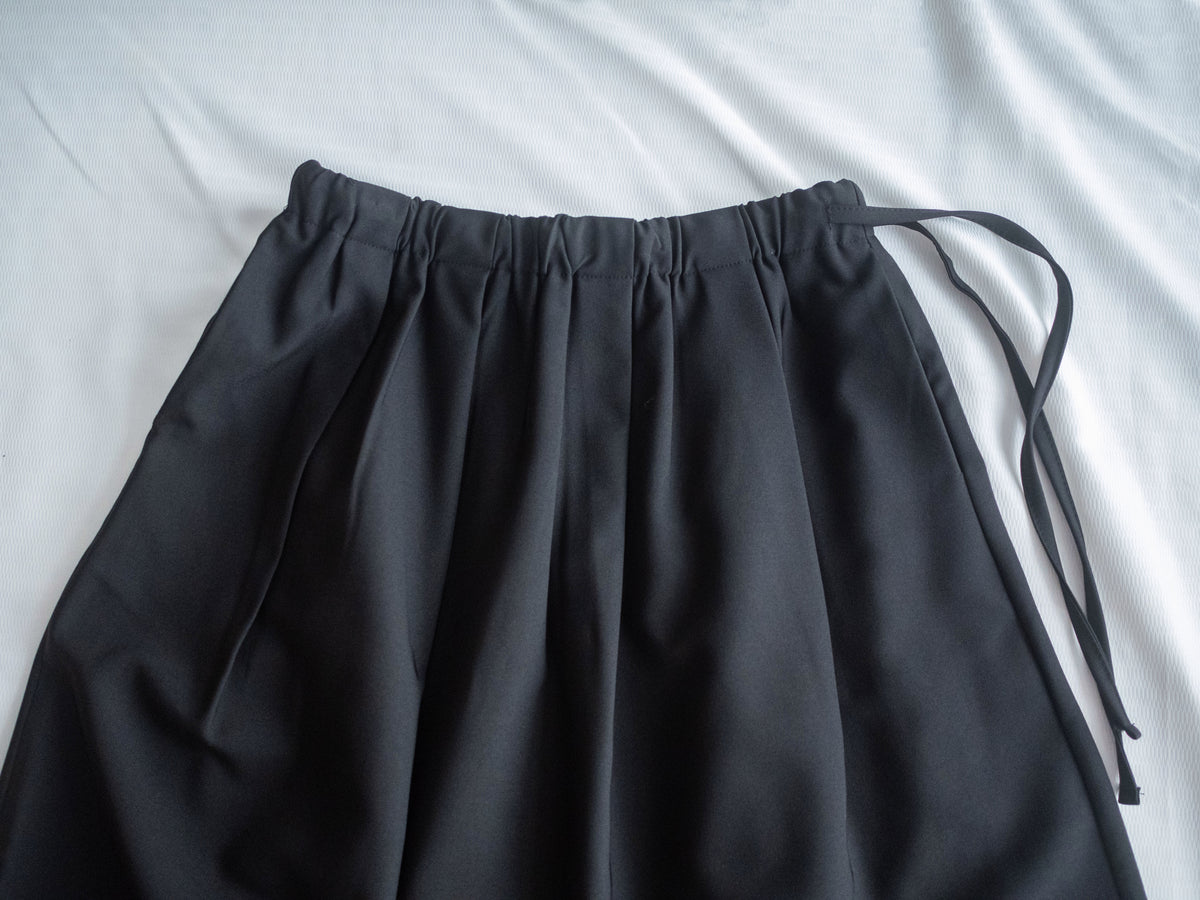 Pleated Skirt 腰間微褶束帶橡筋腰口袋裙/ SK8955