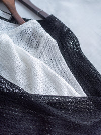 Lace Cardigan 防皺法式幾何通花針織外套或上衣/ CD8158