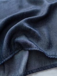 Denim Quiet Lux Skirt 低調質感直身亮絲金屬扣長裙/ SK8957
